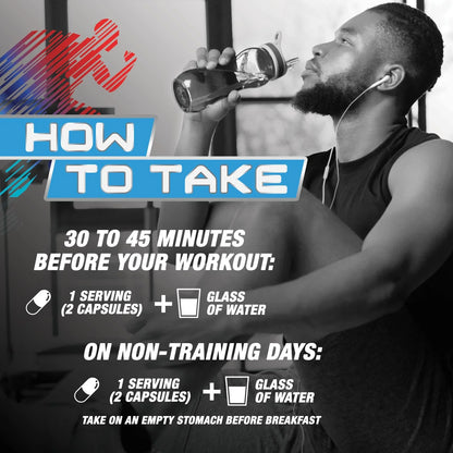 Extra Strength Nitric Oxide Supplement 3X Strength L Arginine, Citrulline Malate, AAKG, Beta Alanine - Premium Muscle Supporting Nitric Booster - Natural Energy & Heart Health Support - 60 Capsules